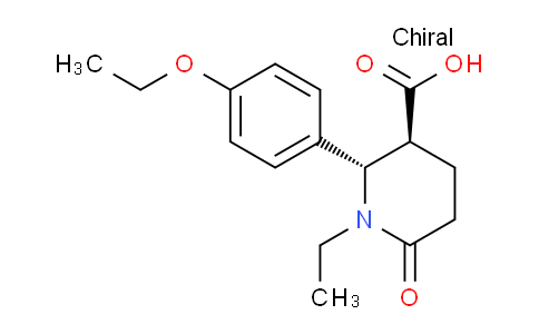 CAS No. 1212404-60-8, (2S,3S)-2-(4-Ethoxyphenyl)-1-ethyl-6-oxopiperidine-3-carboxylic acid
