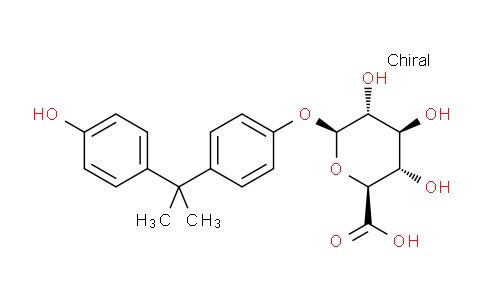 CAS No. 267244-08-6, (2S,3S,4S,5R,6S)-3,4,5-Trihydroxy-6-(4-(2-(4-hydroxyphenyl)propan-2-yl)phenoxy)tetrahydro-2H-pyran-2-carboxylic acid