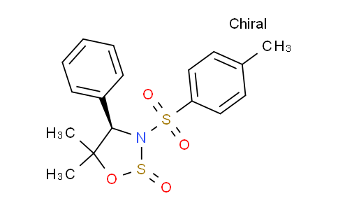 CAS No. 620627-47-6, (2S,4R)-5,5-Dimethyl-4-phenyl-3-tosyl-1,2,3-oxathiazolidine 2-oxide