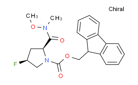CAS No. 1235447-47-8, (2S,4S)-(9H-Fluoren-9-yl)methyl 4-fluoro-2-(methoxy(methyl)carbamoyl)pyrrolidine-1-carboxylate