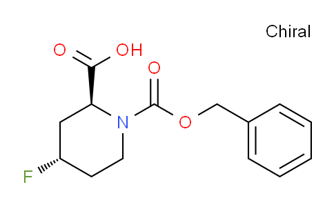 CAS No. 1260595-29-6, (2S,4S)-1-((Benzyloxy)carbonyl)-4-fluoropiperidine-2-carboxylic acid