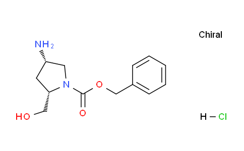 CAS No. 1279038-54-8, (2S,4S)-1-Cbz-2-Hydroxymethyl-4-aminopyrrolidine hydrochloride