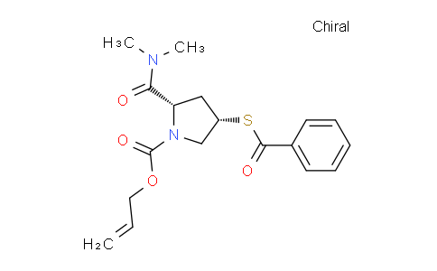 CAS No. 141818-73-7, (2S,4S)-Allyl 4-(benzoylthio)-2-(dimethylcarbamoyl)pyrrolidine-1-carboxylate