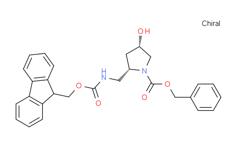 CAS No. 1234908-56-5, (2S,4S)-Benzyl 2-(((((9H-fluoren-9-yl)methoxy)carbonyl)amino)methyl)-4-hydroxypyrrolidine-1-carboxylate