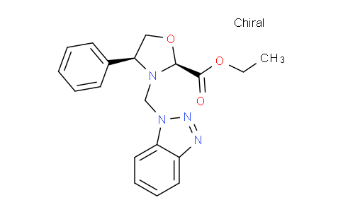 CAS No. 225116-99-4, (2S,4S)-Ethyl 3-((1H-benzo[d][1,2,3]triazol-1-yl)methyl)-4-phenyloxazolidine-2-carboxylate