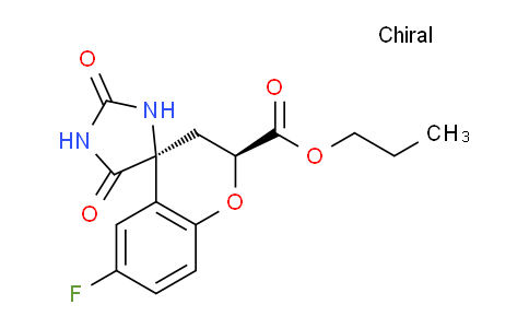 CAS No. 136087-83-7, (2S,4S)-Propyl 6-fluoro-2',5'-dioxospiro[chroman-4,4'-imidazolidine]-2-carboxylate