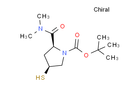 CAS No. 177615-44-0, (2S,4S)-tert-Butyl 2-(dimethylcarbamoyl)-4-mercaptopyrrolidine-1-carboxylate