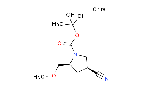 CAS No. 132945-86-9, (2S,4S)-tert-Butyl 4-cyano-2-(methoxymethyl)pyrrolidine-1-carboxylate