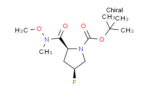 CAS No. 851028-85-8, (2S,4S)-tert-Butyl 4-fluoro-2-(methoxy(methyl)carbamoyl)pyrrolidine-1-carboxylate
