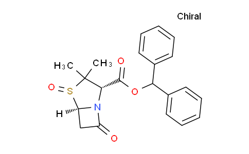 CAS No. 87579-78-0, (2S,5R)-Benzhydryl 3,3-dimethyl-7-oxo-4-thia-1-azabicyclo[3.2.0]heptane-2-carboxylate 4-oxide