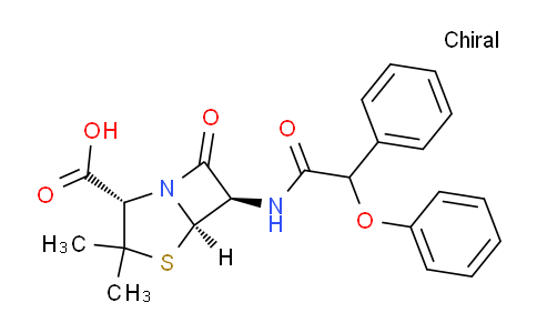 CAS No. 1926-48-3, (2S,5R,6R)-3,3-Dimethyl-7-oxo-6-(2-phenoxy-2-phenylacetamido)-4-thia-1-azabicyclo[3.2.0]heptane-2-carboxylic acid