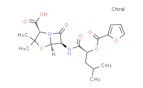 CAS No. 54340-65-7, (2S,5R,6R)-6-((R)-2-((Furan-2-carbonyl)oxy)-4-methylpentanamido)-3,3-dimethyl-7-oxo-4-thia-1-azabicyclo[3.2.0]heptane-2-carboxylic acid
