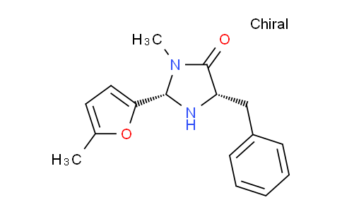 CAS No. 415678-40-9, (2S,5S)-5-Benzyl-3-methyl-2-(5-methylfuran-2-yl)imidazolidin-4-one