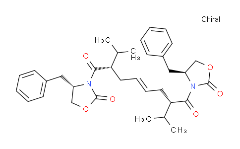 CAS No. 173153-99-6, (2S,7S,E)-1,8-Bis((S)-4-benzyl-2-oxooxazolidin-3-yl)-2,7-diisopropyloct-4-ene-1,8-dione
