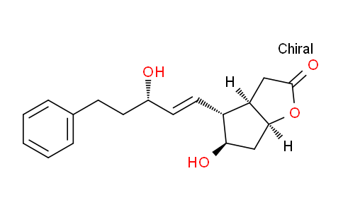 CAS No. 41639-74-1, (3aR,4R,5R,6aS)-5-Hydroxy-4-((S,E)-3-hydroxy-5-phenylpent-1-en-1-yl)hexahydro-2H-cyclopenta[b]furan-2-one