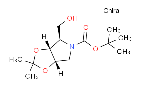 CAS No. 154905-24-5, (3aR,4R,6aS)-tert-Butyl 4-(hydroxymethyl)-2,2-dimethyldihydro-3aH-[1,3]dioxolo[4,5-c]pyrrole-5(4H)-carboxylate