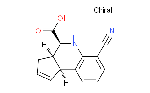 CAS No. 957033-29-3, (3aR,4S,9bS)-6-Cyano-3a,4,5,9b-tetrahydro-3H-cyclopenta[c]quinoline-4-carboxylic acid