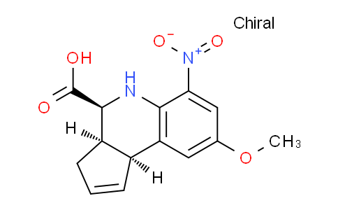 CAS No. 956523-97-0, (3aR,4S,9bS)-8-Methoxy-6-nitro-3a,4,5,9b-tetrahydro-3H-cyclopenta[c]quinoline-4-carboxylic acid