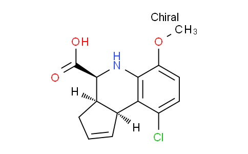 CAS No. 956189-13-2, (3aR,4S,9bS)-9-Chloro-6-methoxy-3a,4,5,9b-tetrahydro-3H-cyclopenta[c]quinoline-4-carboxylic acid