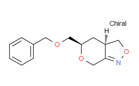 CAS No. 1220328-97-1, (3AR,5R)-5-((benzyloxy)methyl)-3a,4,5,7-tetrahydro-3H-pyrano[3,4-c]isoxazole