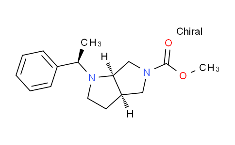 CAS No. 189349-27-7, (3aR,6aR)-Methyl 1-((R)-1-phenylethyl)hexahydropyrrolo[3,4-b]pyrrole-5(1H)-carboxylate