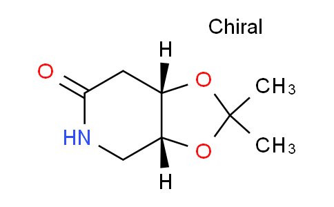 CAS No. 1429476-37-8, (3AR,7aS)-2,2-dimethyltetrahydro-[1,3]dioxolo[4,5-c]pyridin-6(3aH)-one