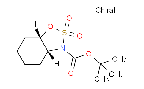 CAS No. 1206227-47-5, (3AR,7aS)-tert-butyl hexahydro-3H-benzo[d][1,2,3]oxathiazole-3-carboxylate 2,2-dioxide