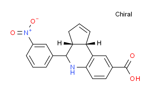 CAS No. 1415814-69-5, (3aR,9bS)-4-(3-Nitrophenyl)-3a,4,5,9b-tetrahydro-3H-cyclopenta[c]quinoline-8-carboxylic acid