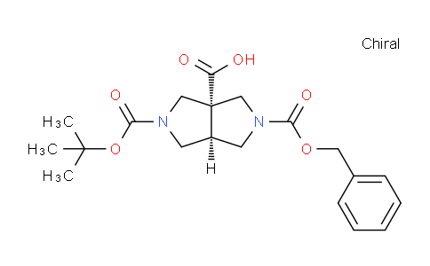 CAS No. 1217766-30-7, (3aS,6aS)-2-((Benzyloxy)carbonyl)-5-(tert-butoxycarbonyl)octahydropyrrolo[3,4-c]pyrrole-3a-carboxylic acid