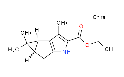 CAS No. 872117-39-0, (3BS,4aR)-ethyl 3,4,4-trimethyl-3b,4,4a,5-tetrahydro-1H-cyclopropa[3,4]cyclopenta[1,2-b]pyrrole-2-carboxylate