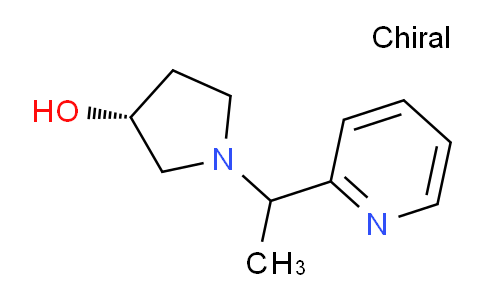 CAS No. 1289689-31-1, (3R)-1-(1-(Pyridin-2-yl)ethyl)pyrrolidin-3-ol