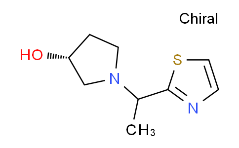 CAS No. 1289689-30-0, (3R)-1-(1-(Thiazol-2-yl)ethyl)pyrrolidin-3-ol