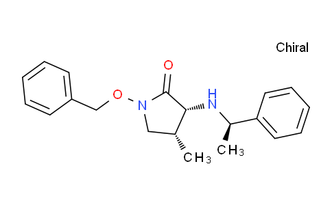 CAS No. 130865-72-4, (3R,4R)-1-(Benzyloxy)-4-methyl-3-(((R)-1-phenylethyl)amino)pyrrolidin-2-one