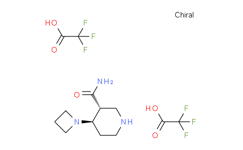 (3R,4R)-4-(Azetidin-1-yl)piperidine-3-carboxamide bis(2,2,2-trifluoroacetate)