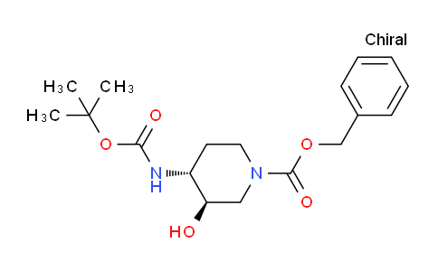 CAS No. 724787-53-5, (3R,4R)-Benzyl 4-((tert-butoxycarbonyl)amino)-3-hydroxypiperidine-1-carboxylate
