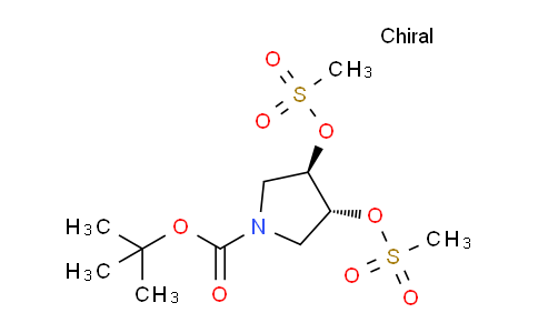 CAS No. 288314-12-5, (3R,4R)-tert-Butyl 3,4-bis((methylsulfonyl)oxy)pyrrolidine-1-carboxylate