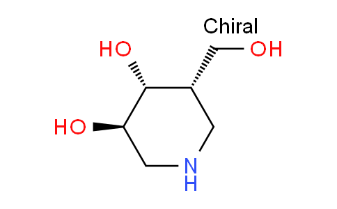 CAS No. 202979-51-9, (3R,4R,5S)-5-(Hydroxymethyl)piperidine-3,4-diol