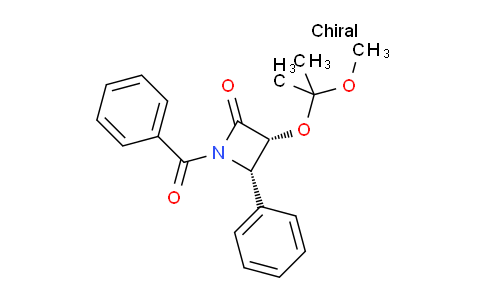 CAS No. 149107-92-6, (3R,4S)-1-Benzoyl-3-((2-methoxypropan-2-yl)oxy)-4-phenylazetidin-2-one