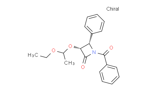 CAS No. 201856-53-3, (3R,4S)-1-Benzoyl-3-(1-ethoxyethoxy)-4-phenylazetidin-2-one
