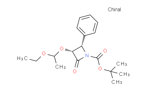 CAS No. 201856-57-7, (3R,4S)-tert-Butyl 3-(1-ethoxyethoxy)-2-oxo-4-phenylazetidine-1-carboxylate