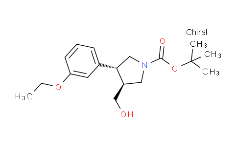 CAS No. 1186654-62-5, (3R,4S)-tert-Butyl 3-(3-ethoxyphenyl)-4-(hydroxymethyl)pyrrolidine-1-carboxylate