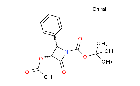 CAS No. 161183-22-8, (3R,4S)-tert-Butyl 3-acetoxy-2-oxo-4-phenylazetidine-1-carboxylate
