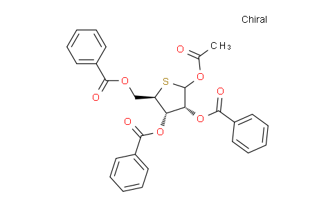 CAS No. 1015447-26-3, (3R,4S,5R)-2-Acetoxy-5-((benzoyloxy)methyl)tetrahydrothiophene-3,4-diyl dibenzoate