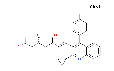 CAS No. 769908-13-6, (3R,5R,E)-7-(2-Cyclopropyl-4-(4-fluorophenyl)quinolin-3-yl)-3,5-dihydroxyhept-6-enoic acid