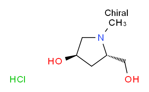 CAS No. 107746-24-7, (3R,5S)-5-(Hydroxymethyl)-1-methylpyrrolidin-3-ol hydrochloride