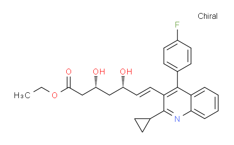 CAS No. 172336-32-2, (3R,5S)-Ethyl 7-(2-cyclopropyl-4-(4-fluorophenyl)quinolin-3-yl)-3,5-dihydroxyhept-6-enoate