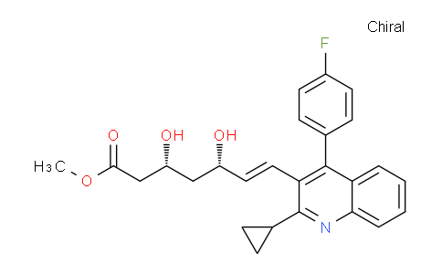 CAS No. 849811-78-5, (3R,5S,E)-Methyl 7-(2-cyclopropyl-4-(4-fluorophenyl)quinolin-3-yl)-3,5-dihydroxyhept-6-enoate