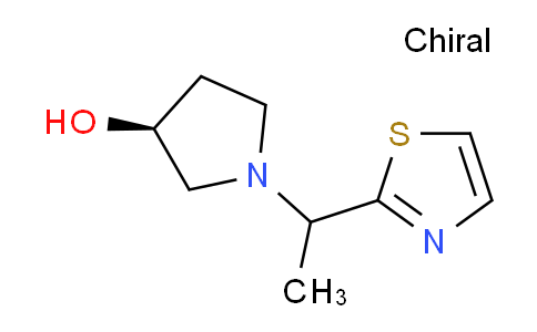 CAS No. 1289689-35-5, (3S)-1-(1-(Thiazol-2-yl)ethyl)pyrrolidin-3-ol