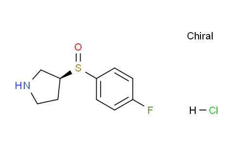CAS No. 1354025-28-7, (3S)-3-((4-Fluorophenyl)sulfinyl)pyrrolidine hydrochloride