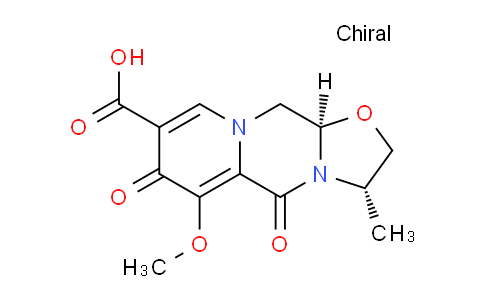 CAS No. 1335210-24-6, (3S,11AR)-6-methoxy-3-methyl-5,7-dioxo-2,3,5,7,11,11a-hexahydrooxazolo[3,2-a]pyrido[1,2-d]pyrazine-8-carboxylic acid